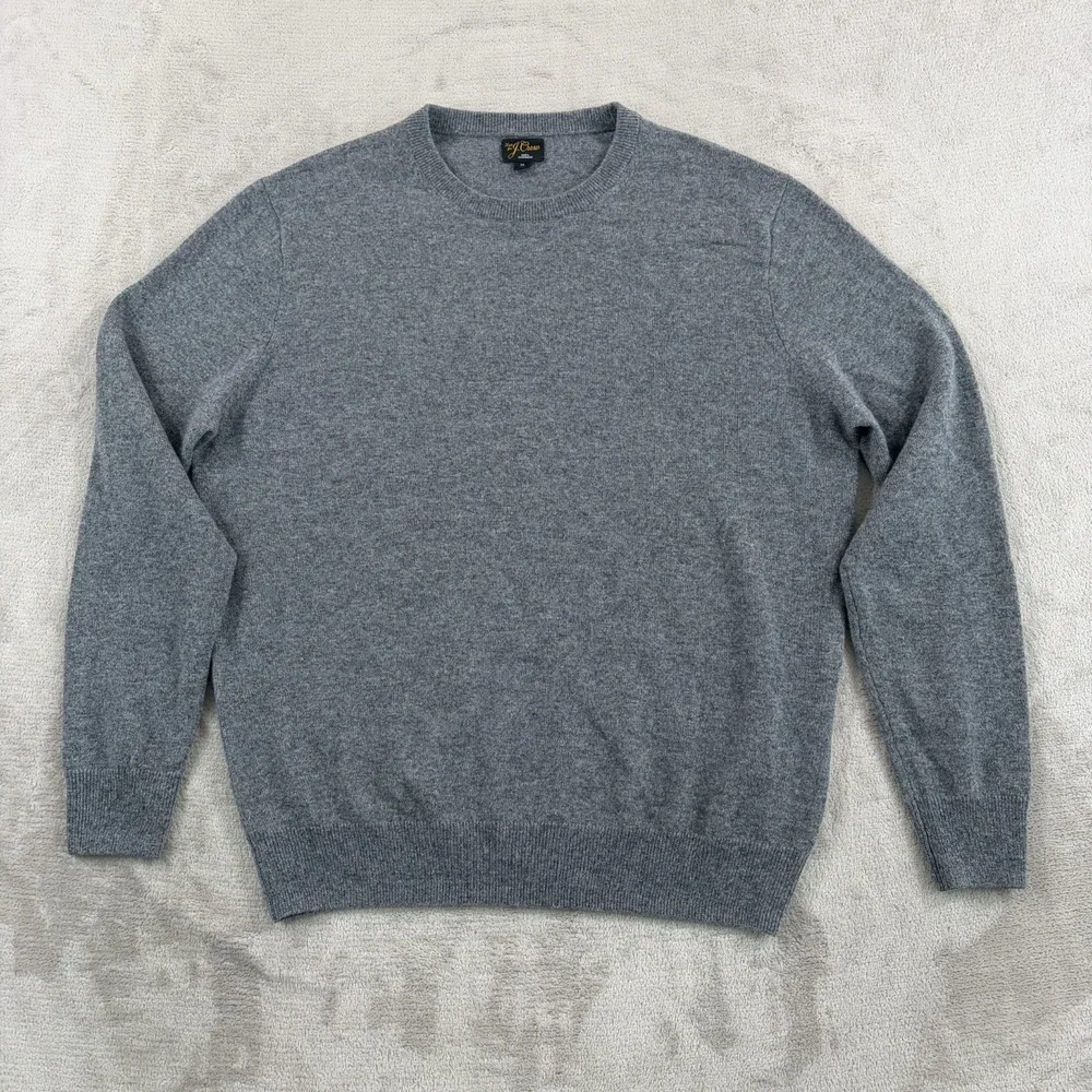 J. CREW Cashmere Crewneck Sweater in Heather Pyrite Men Medium NWOT‎ $158 BE895